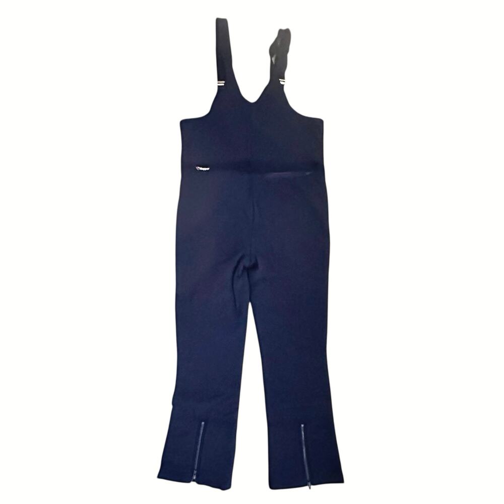 Vintage Klepper Germany Women S Navy Blue Ski Bib Overalls Snow Pants Insulated - Picture 4 of 12